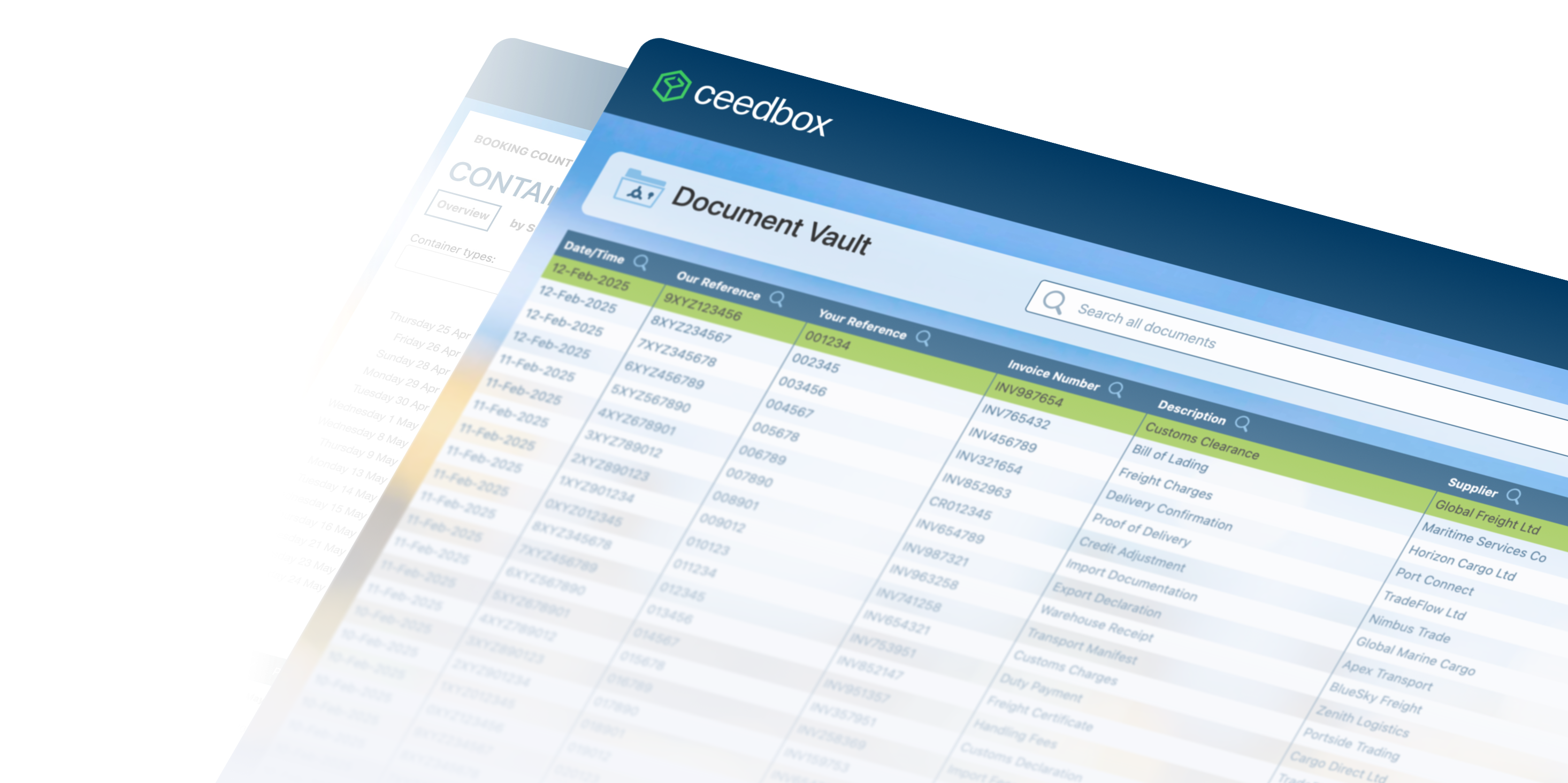 Ceedbox Document Vault dashboard